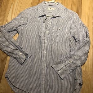 Vineyard Vines linen button down top sz 4